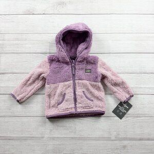 Eddie Bauer Kids Sherpa Fleece Hooded Jacket Full Zip Plush Coat NWT 18 Months